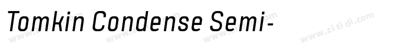 Tomkin Condense Semi字体转换